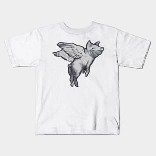 Flying Pig Kids T-Shirt